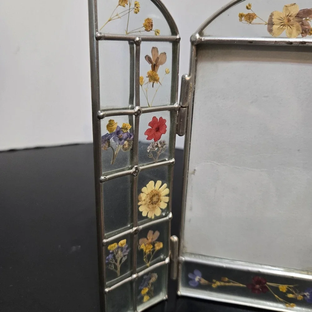 Picture Frame Arch Window Pressed Flower Triptych Arch Cottagecore 3.5x5 Garden